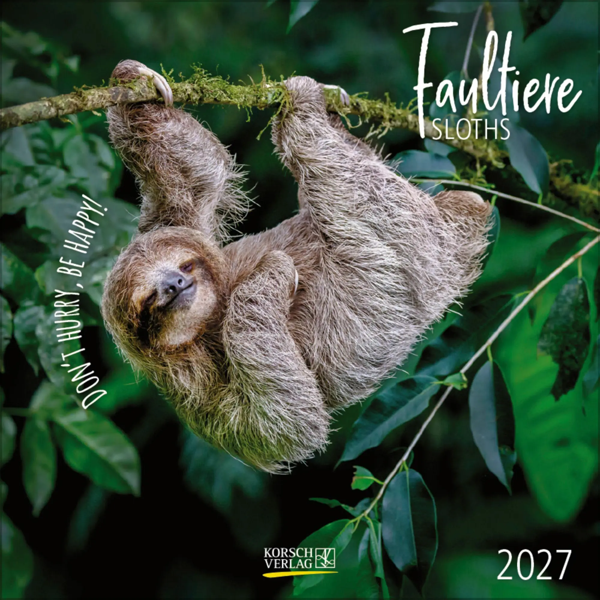 Cover: 9783819303913 | Faultier 2027 | Verlag Korsch | Kalender | 13 S. | Deutsch | 2027