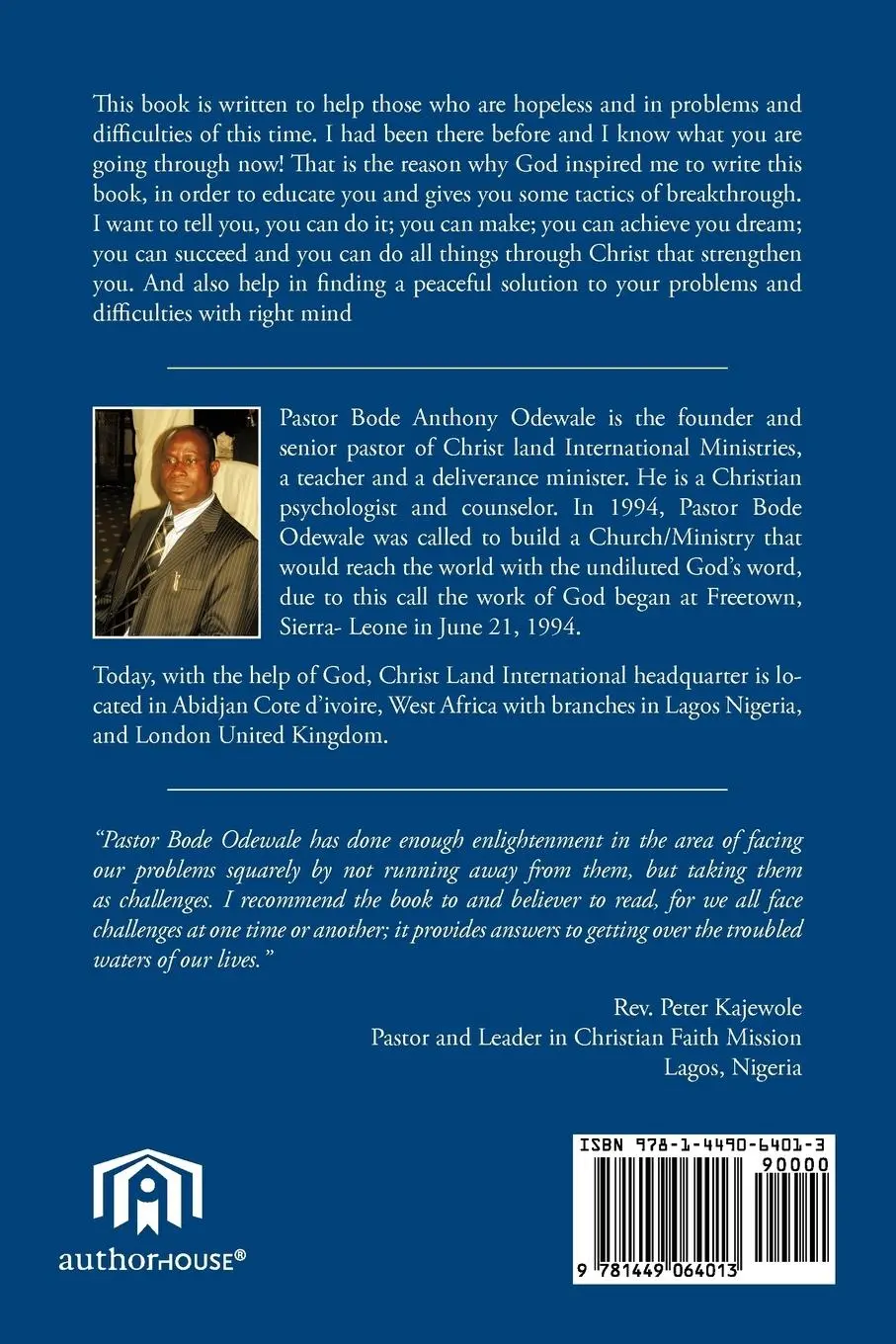 Rückseite: 9781449064013 | Instant Changes for Your Life | Bode Odewale | Taschenbuch | Englisch