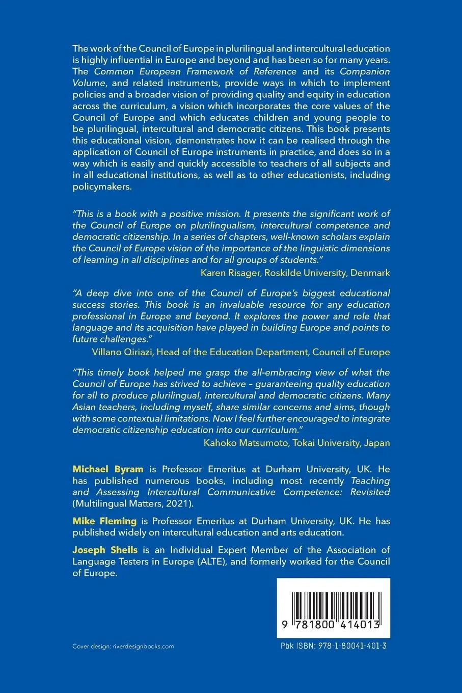 Rückseite: 9781800414013 | Quality and Equity in Education | Michael Byram (u. a.) | Taschenbuch