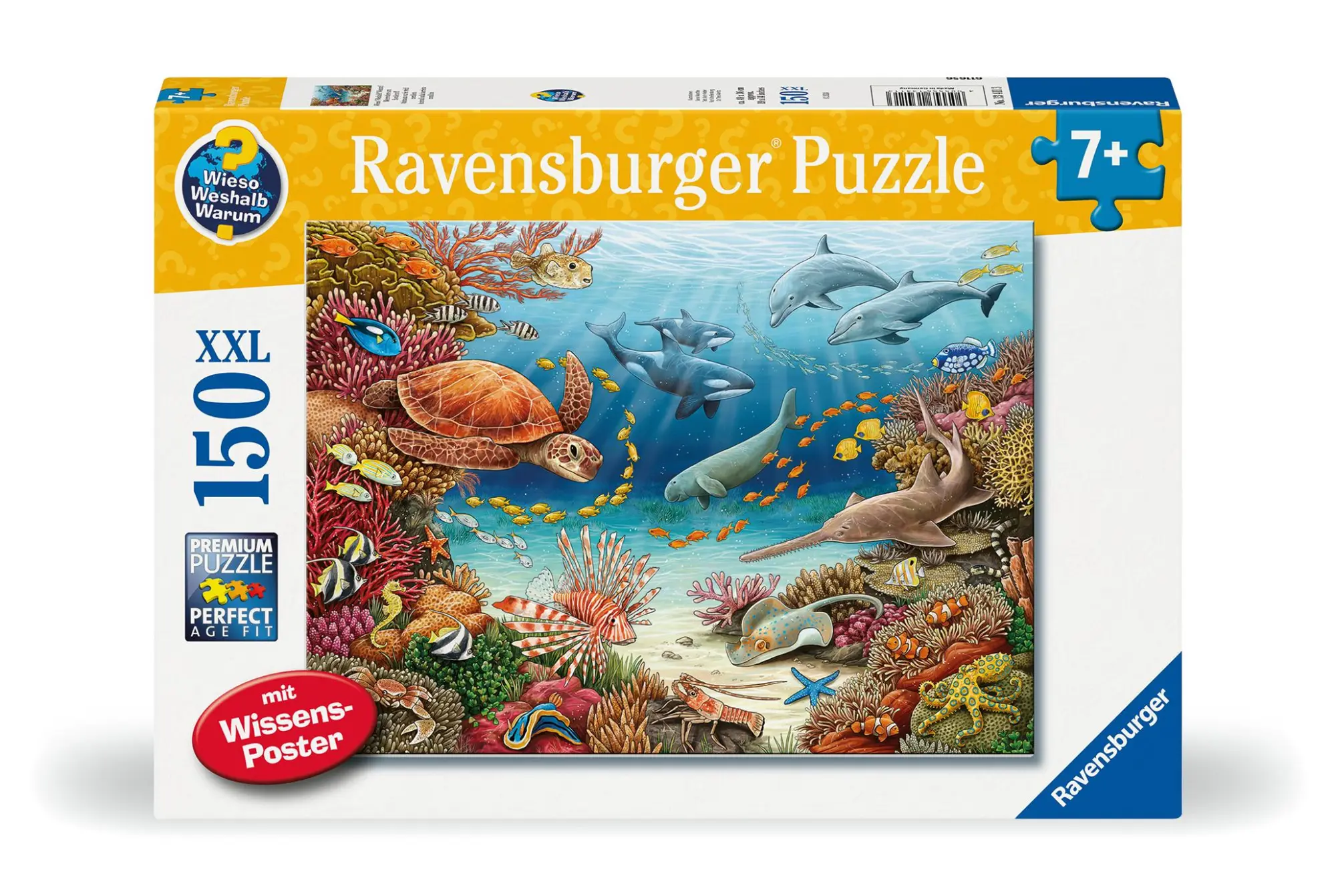 Cover: 4005556134113 | Kinderpuzzle 150 XXL Teile - Wieso? Weshalb? Warum? Meerestiere am...