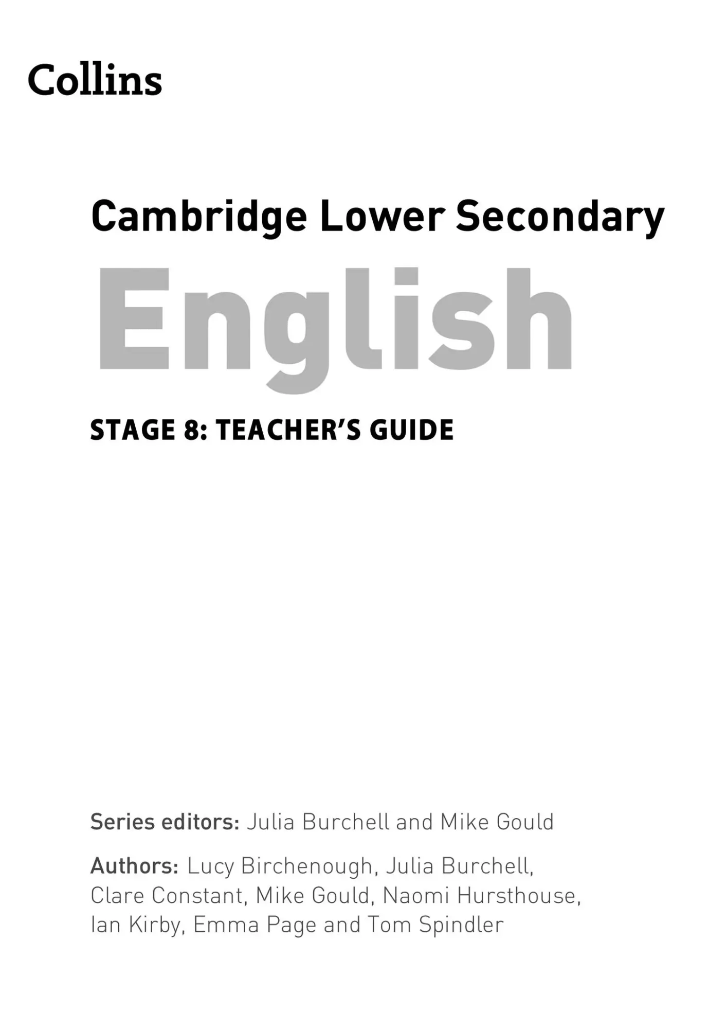 Bild: 9780008364113 | Lower Secondary English Teacher's Guide: Stage 8 | Constant (u. a.)