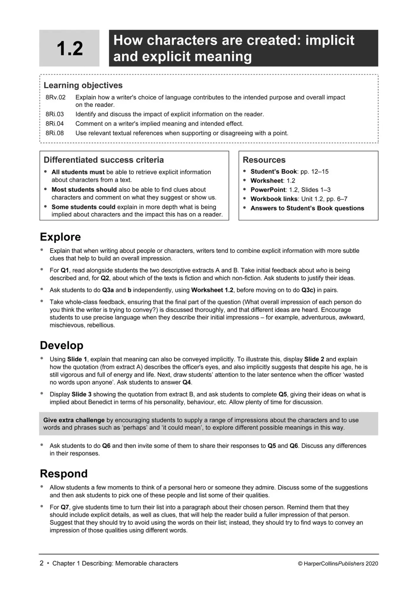 Bild: 9780008364113 | Lower Secondary English Teacher's Guide: Stage 8 | Constant (u. a.)