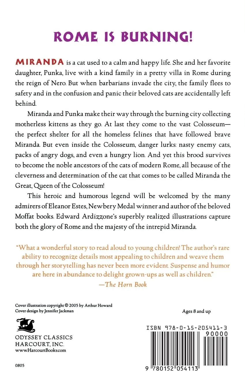 Rückseite: 9780152054113 | Miranda the Great | Eleanor Estes | Taschenbuch | Englisch | 2005