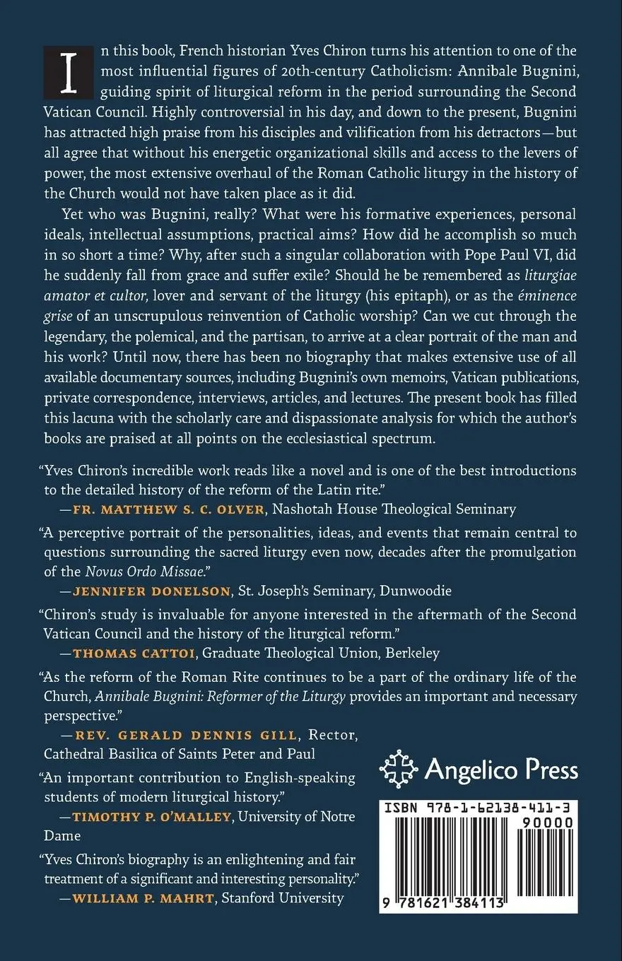 Rückseite: 9781621384113 | Annibale Bugnini | Reformer of the Liturgy | Yves Chiron | Taschenbuch