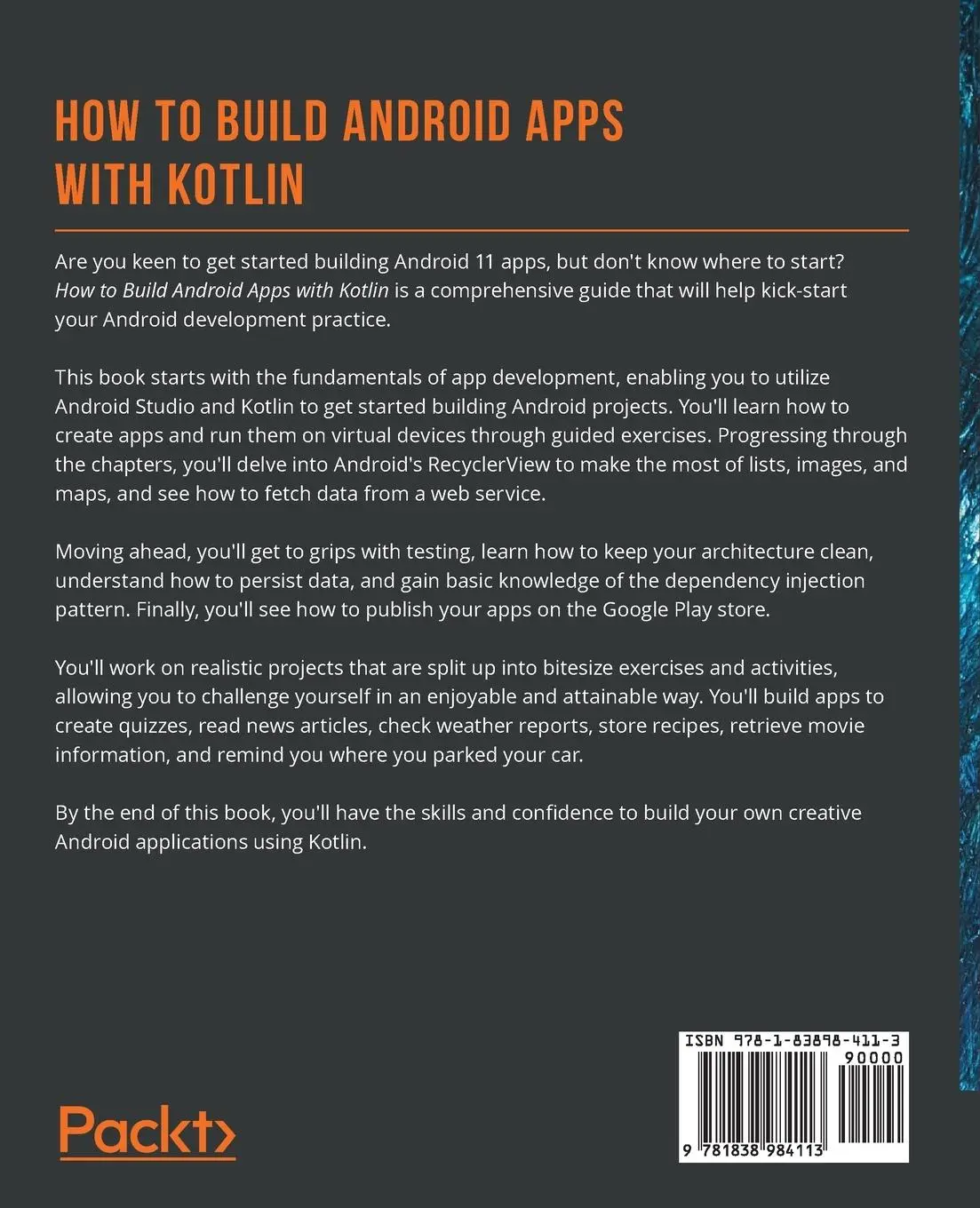 Rückseite: 9781838984113 | How to Build Android Apps with Kotlin | Alex Forrester (u. a.) | Buch