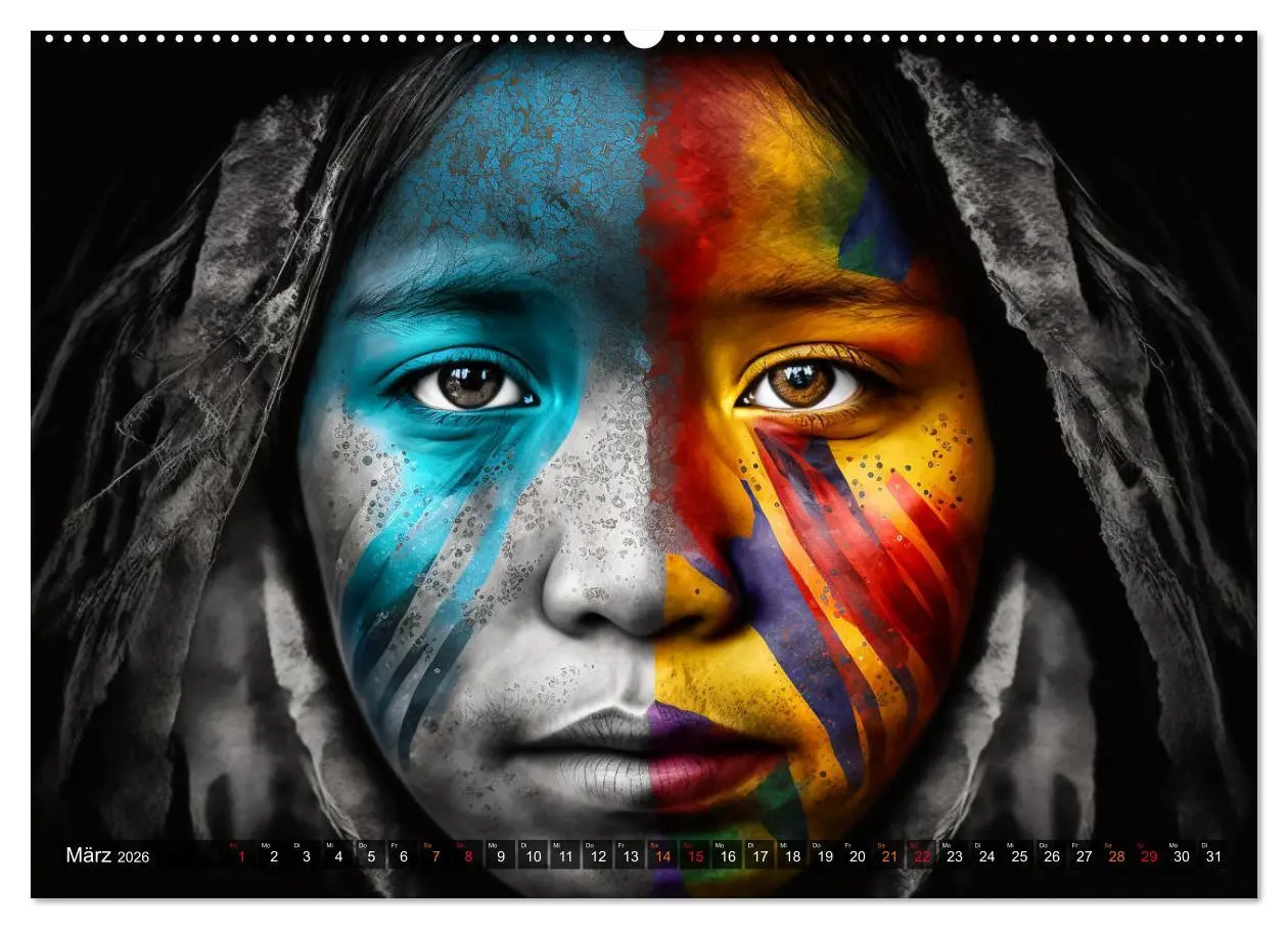 Bild: 9783457534113 | Die Menschen sind bunt (hochwertiger Premium Wandkalender 2026 DIN...