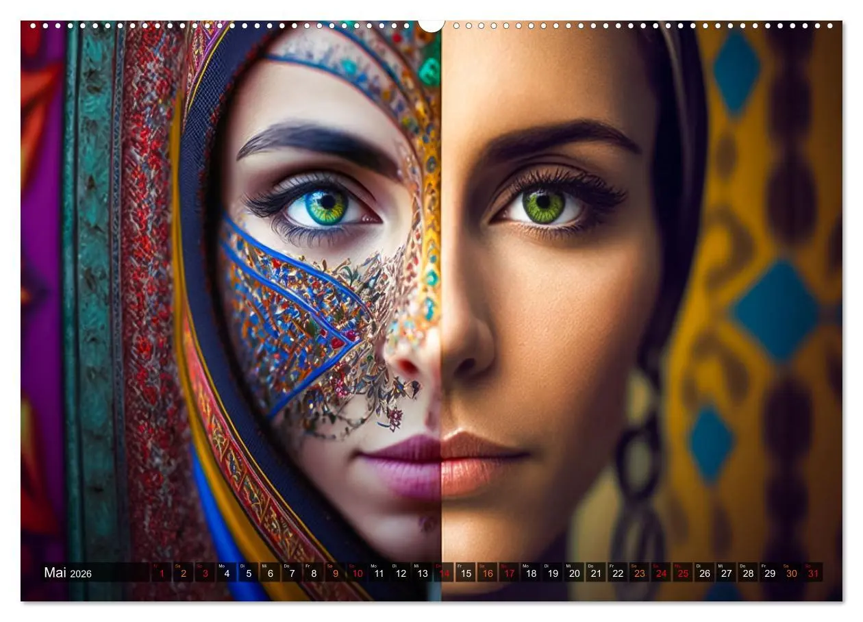 Bild: 9783457534113 | Die Menschen sind bunt (hochwertiger Premium Wandkalender 2026 DIN...
