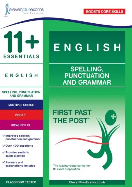 Cover: 9781912364213 | 11+ Essentials English: Spelling, Punctuation and Grammar Book 1