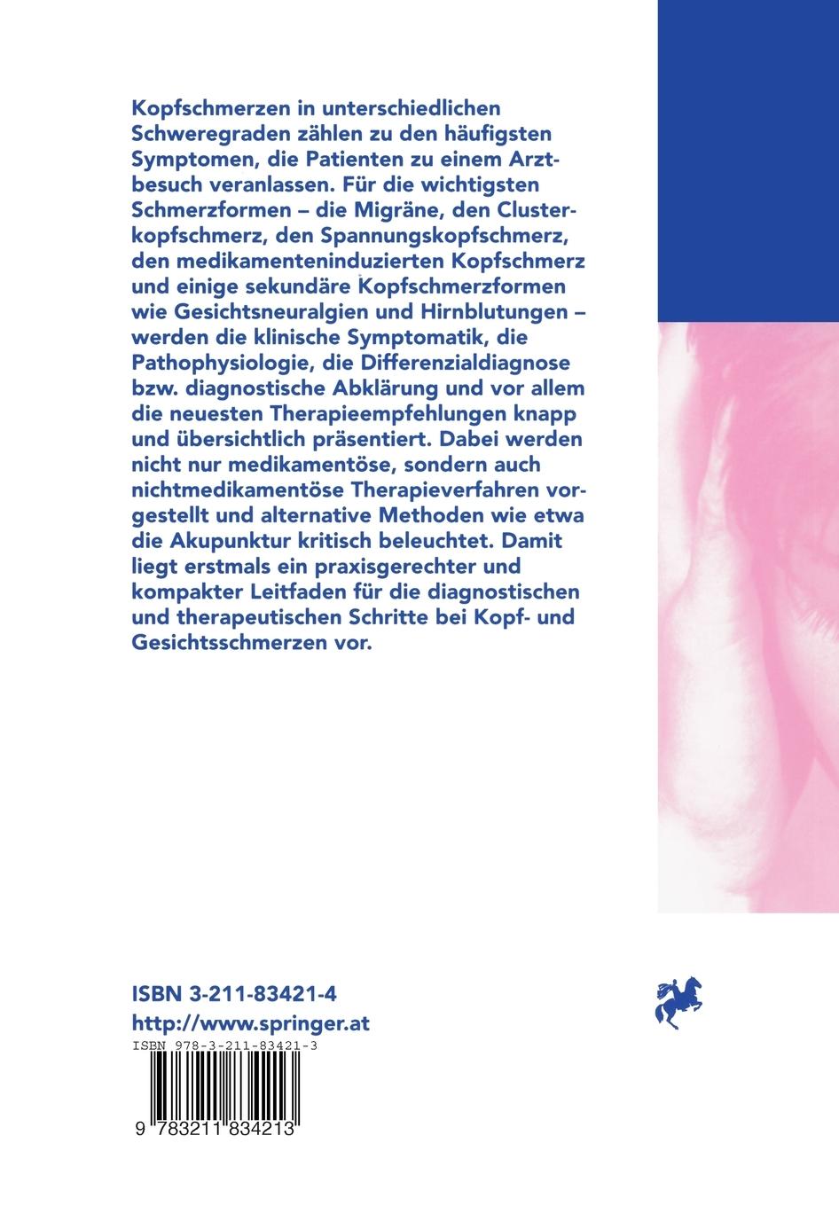 Rückseite: 9783211834213 | Praktischer Umgang mit Kopf- und Gesichtsschmerzen | Peter Wessely