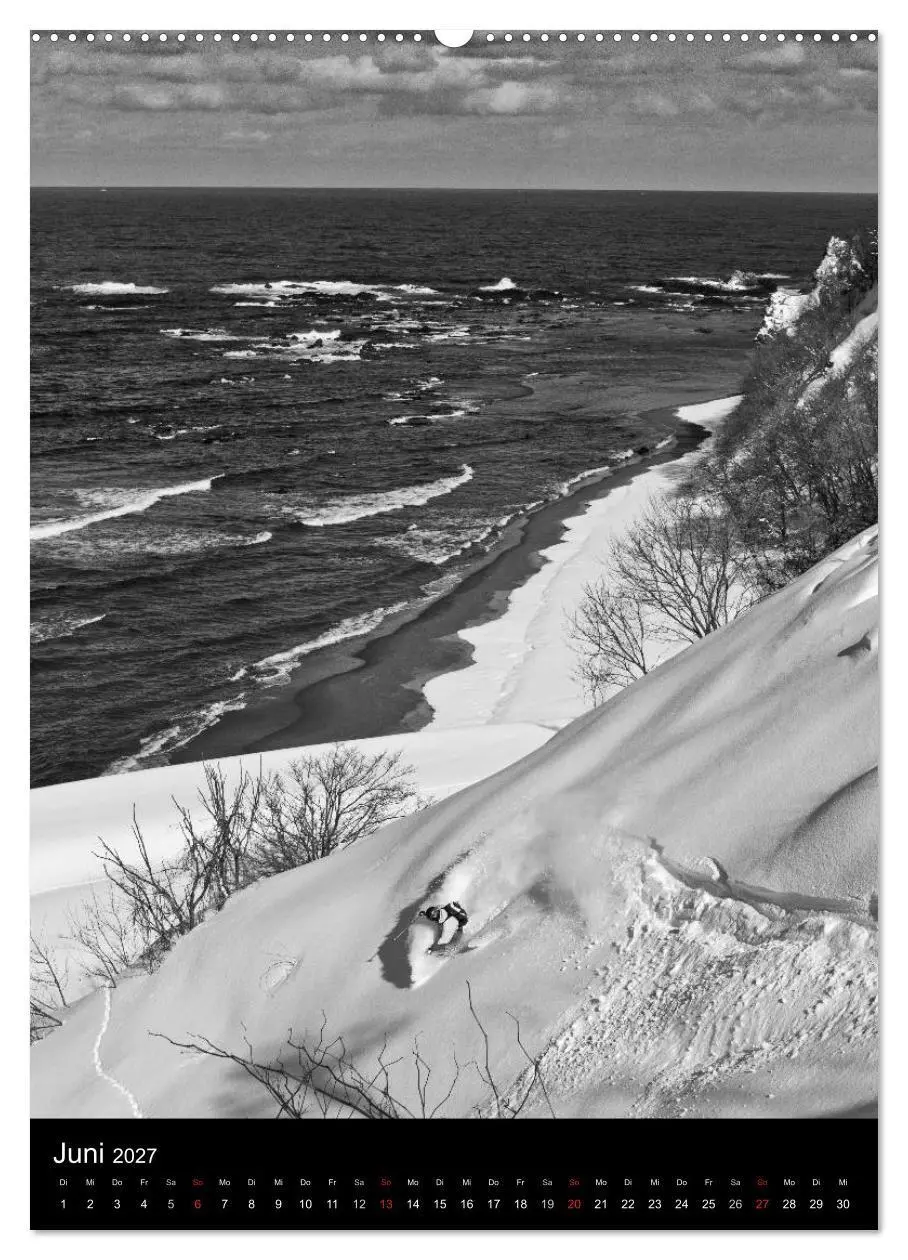 Bild: 9783594214213 | Monochrome Ski (Wandkalender 2027 DIN A2 hoch), CALVENDO...