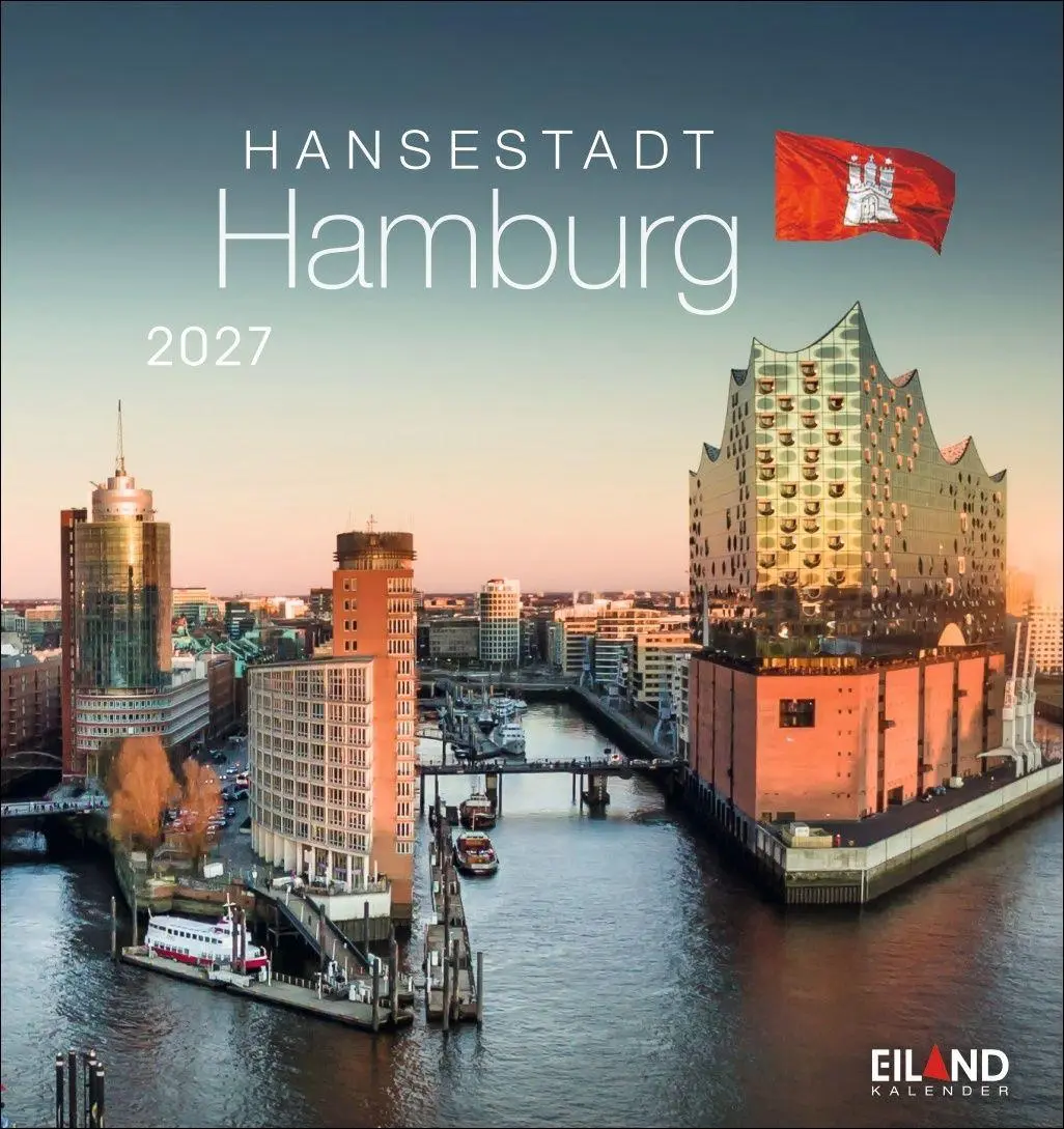 Cover: 9783964024213 | Hansestadt Hamburg Postkartenkalender 2027 | Eiland | Kalender | 13 S.