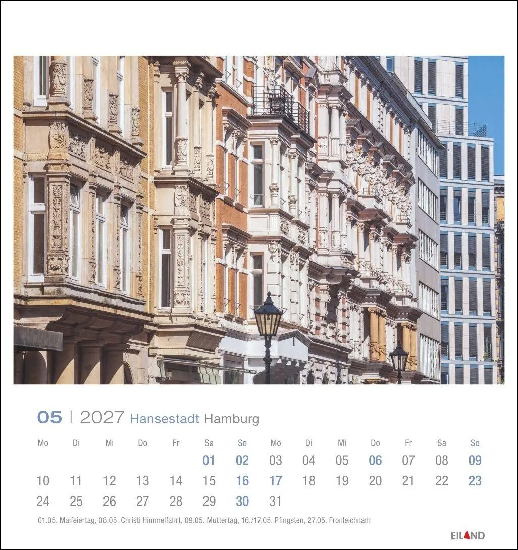 Bild: 9783964024213 | Hansestadt Hamburg Postkartenkalender 2027 | Eiland | Kalender | 13 S.