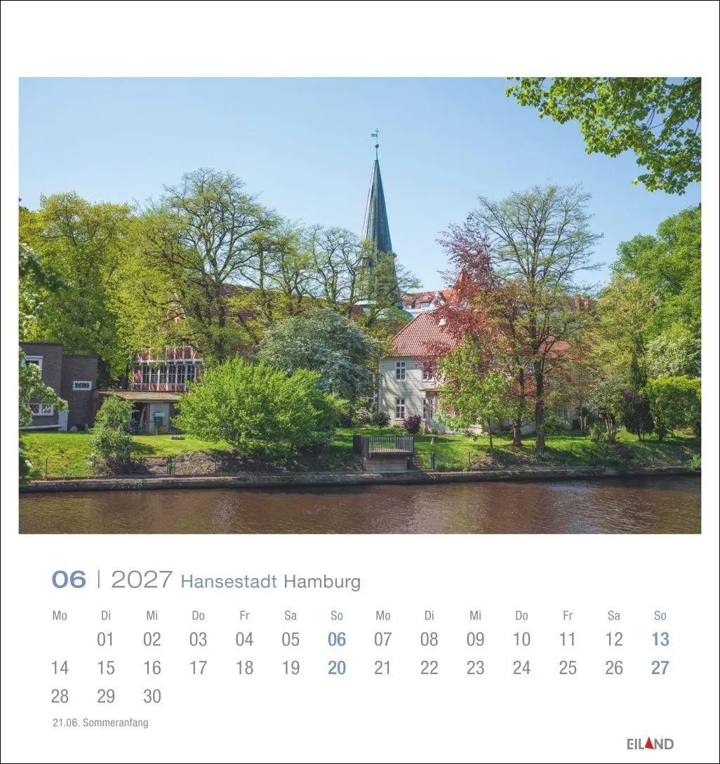 Bild: 9783964024213 | Hansestadt Hamburg Postkartenkalender 2027 | Eiland | Kalender | 13 S.