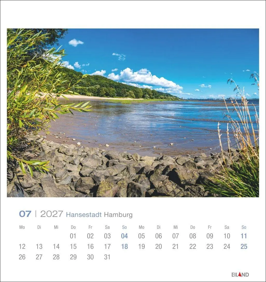 Bild: 9783964024213 | Hansestadt Hamburg Postkartenkalender 2027 | Eiland | Kalender | 13 S.