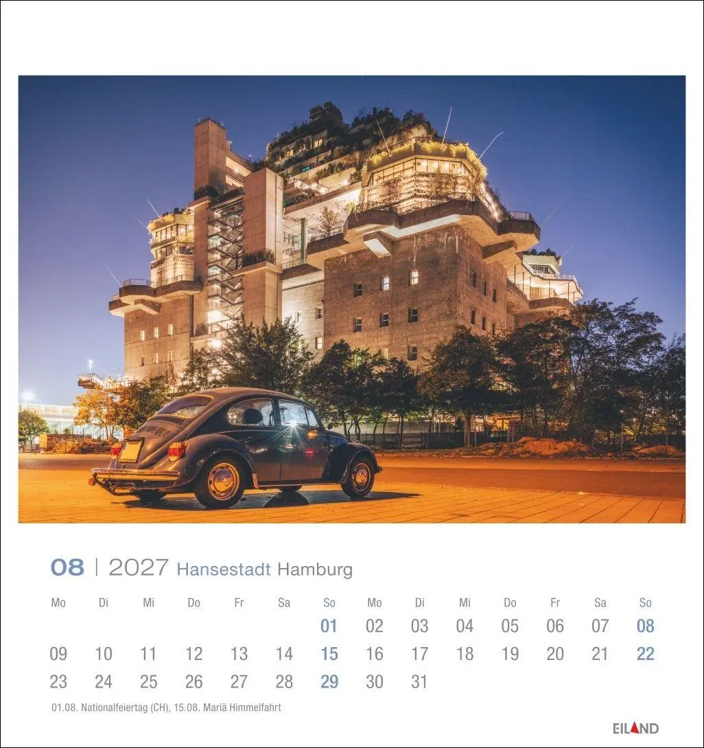 Bild: 9783964024213 | Hansestadt Hamburg Postkartenkalender 2027 | Eiland | Kalender | 13 S.