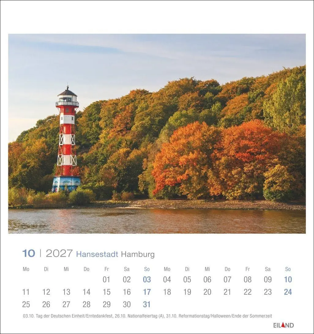 Bild: 9783964024213 | Hansestadt Hamburg Postkartenkalender 2027 | Eiland | Kalender | 13 S.