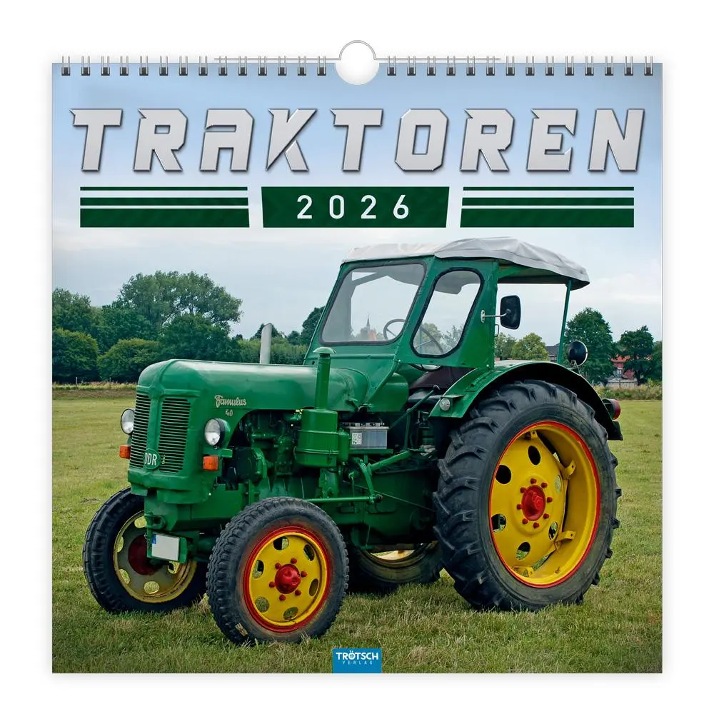 Cover: 9783988024213 | Trötsch Technikkalender Traktoren 2026 | Wandkalender Technikkalender