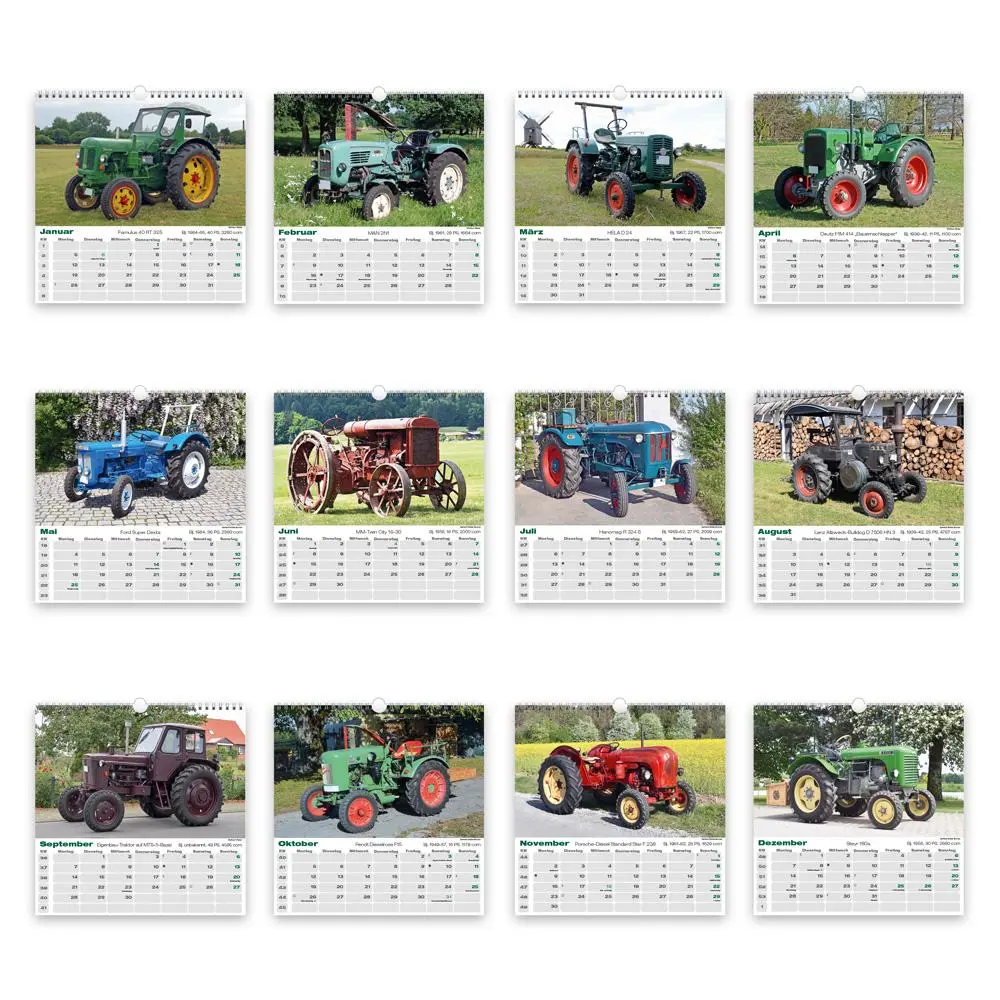 Bild: 9783988024213 | Trötsch Technikkalender Traktoren 2026 | Wandkalender Technikkalender