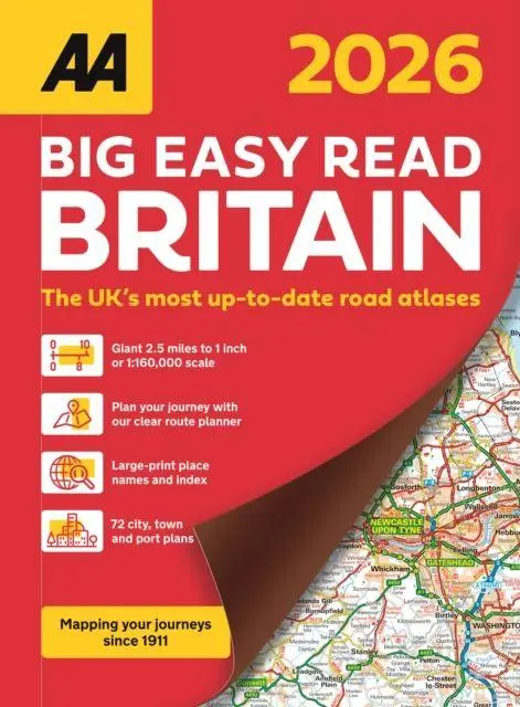 Cover: 9780749584313 | AA Big Easy Read Atlas Britain 2026 | Taschenbuch | Englisch | 2025