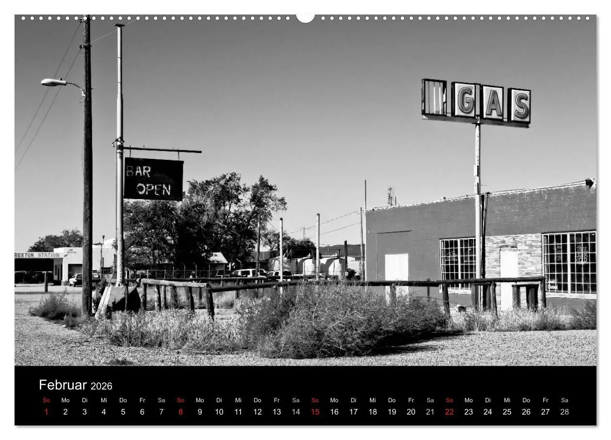 Bild: 9783516154313 | Route 66 (Wandkalender 2026 DIN A2 quer), CALVENDO Monatskalender