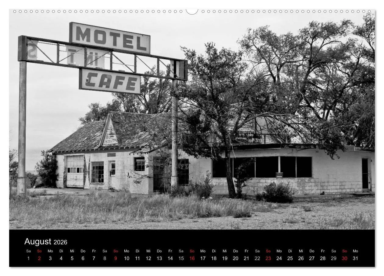 Bild: 9783516154313 | Route 66 (Wandkalender 2026 DIN A2 quer), CALVENDO Monatskalender