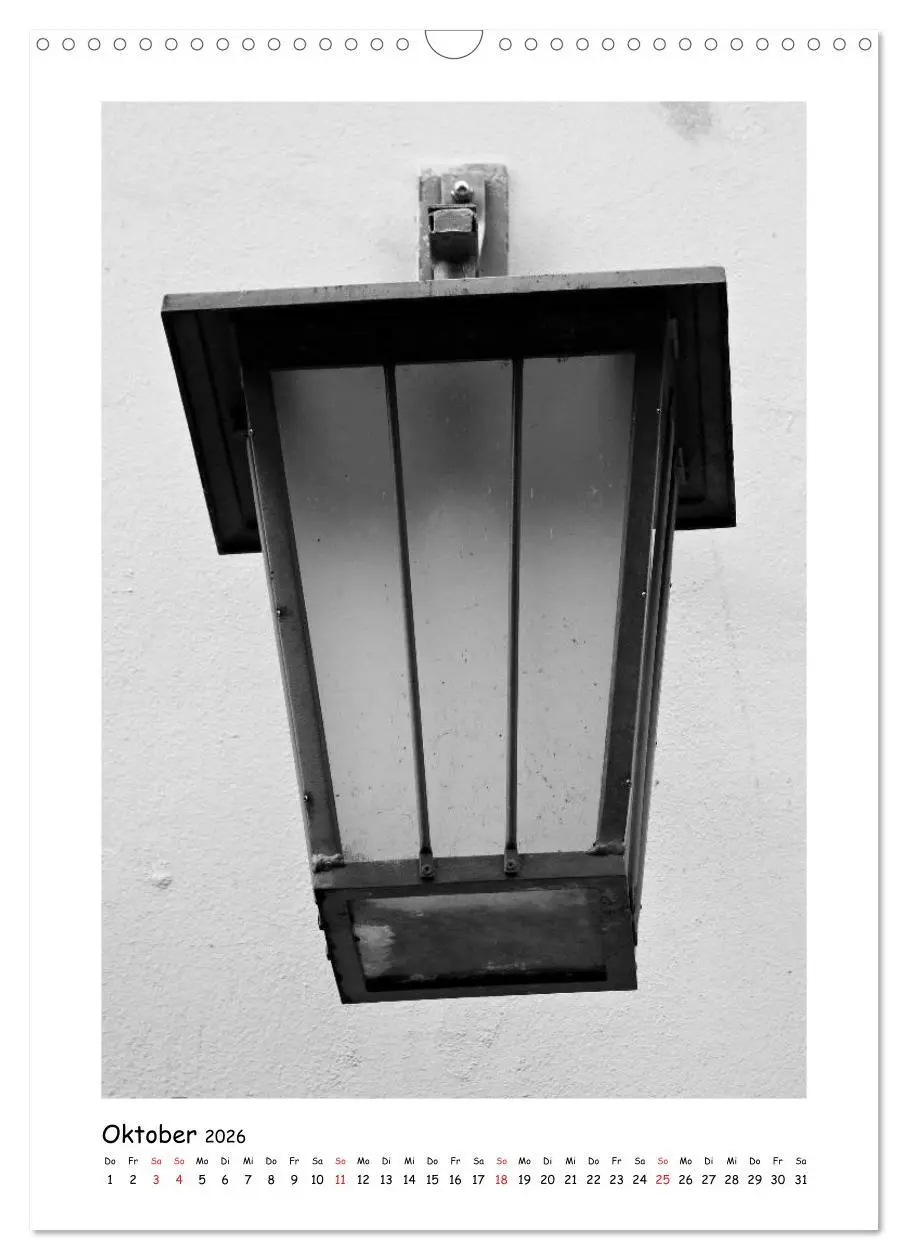 Bild: 9783516464313 | Straßenlaternen Monochrom (Wandkalender 2026 DIN A3 hoch), CALVENDO...