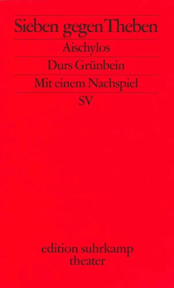 Cover: 9783518134313 | Sieben gegen Theben | Aischylos | Taschenbuch | 80 S. | Deutsch | 2003