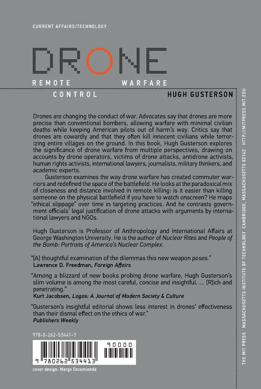 Rückseite: 9780262534413 | Drone | Remote Control Warfare | Hugh Gusterson | Taschenbuch | 2017