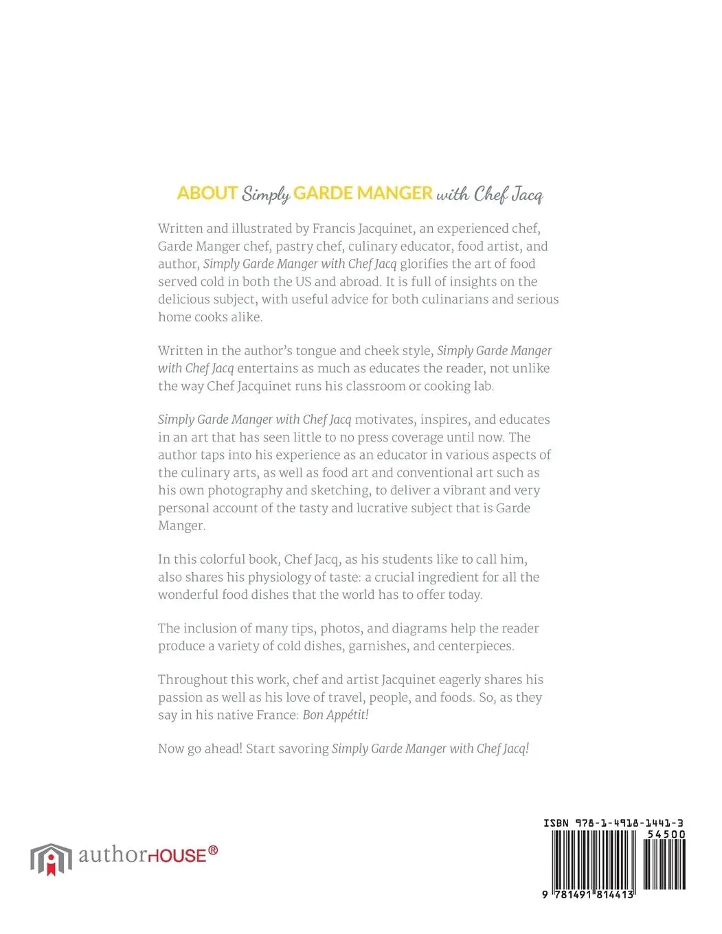 Rückseite: 9781491814413 | Simply Garde Manger with Chef Jacq | Francis Henri Jacquinet | Buch