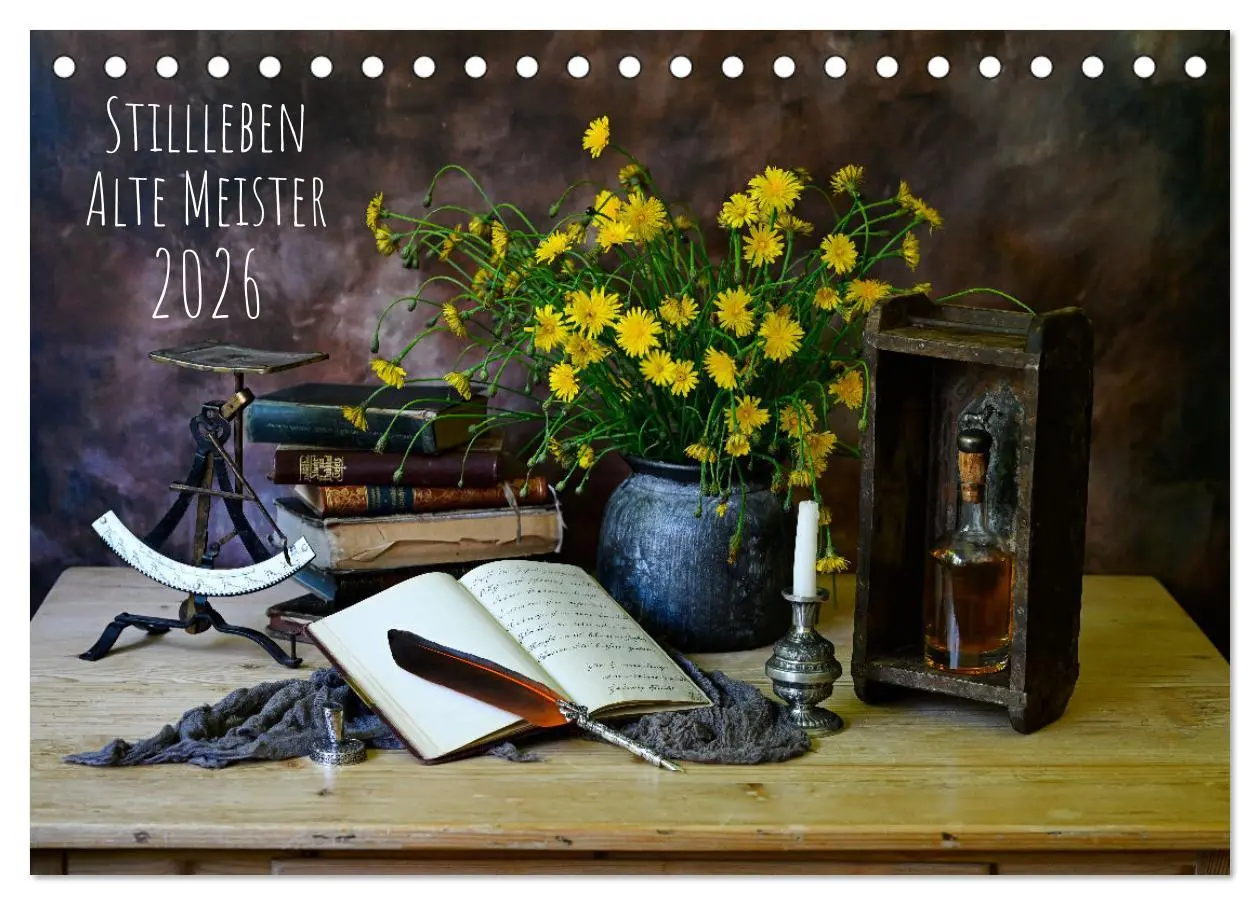 Cover: 9783457364413 | Stillleben Alte Meister (Tischkalender 2026 DIN A5 quer), CALVENDO...