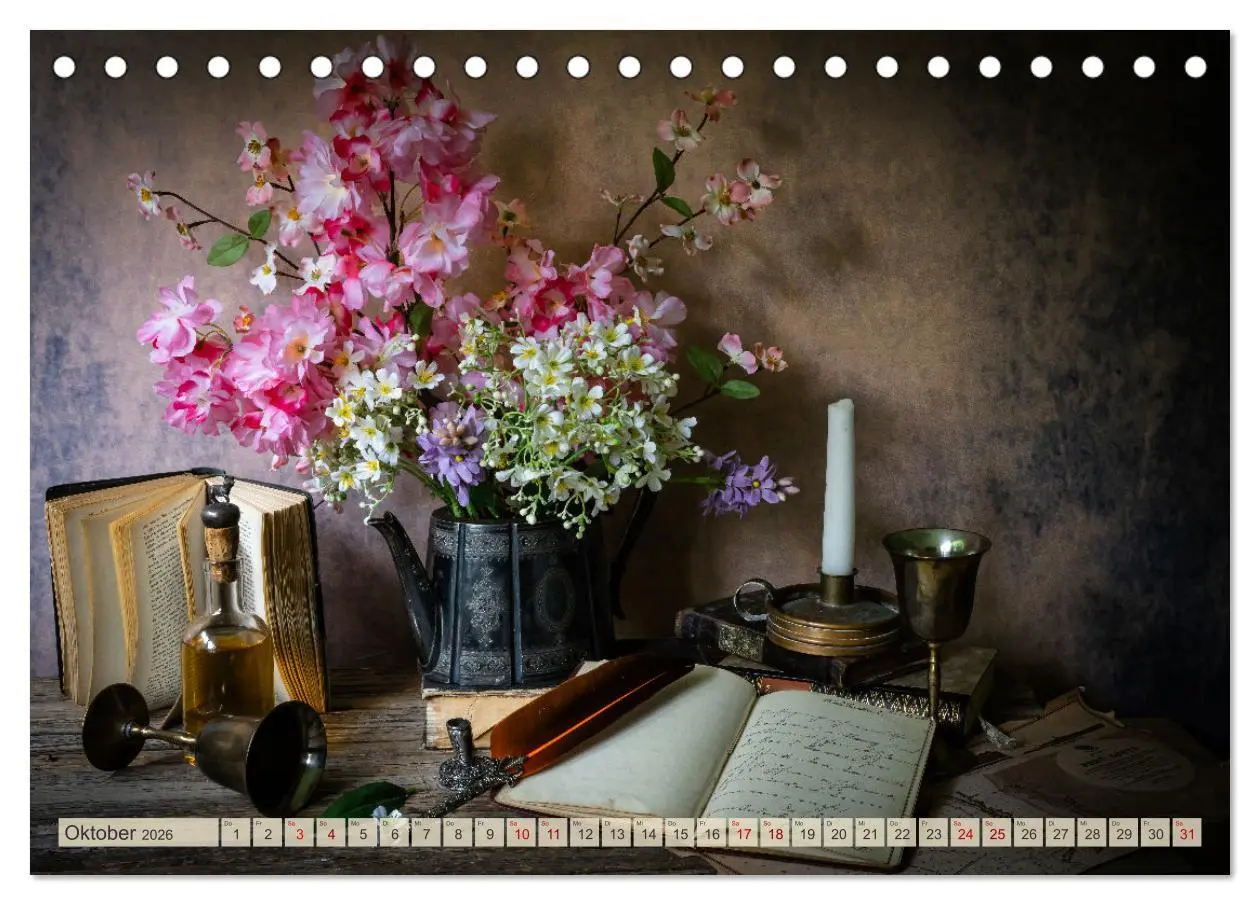Bild: 9783457364413 | Stillleben Alte Meister (Tischkalender 2026 DIN A5 quer), CALVENDO...