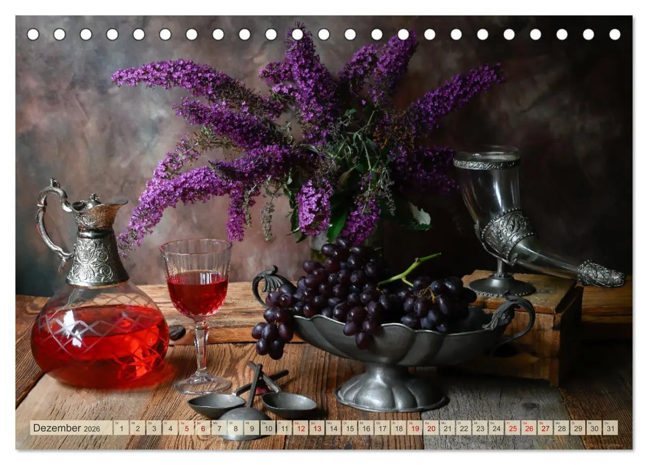 Bild: 9783457364413 | Stillleben Alte Meister (Tischkalender 2026 DIN A5 quer), CALVENDO...