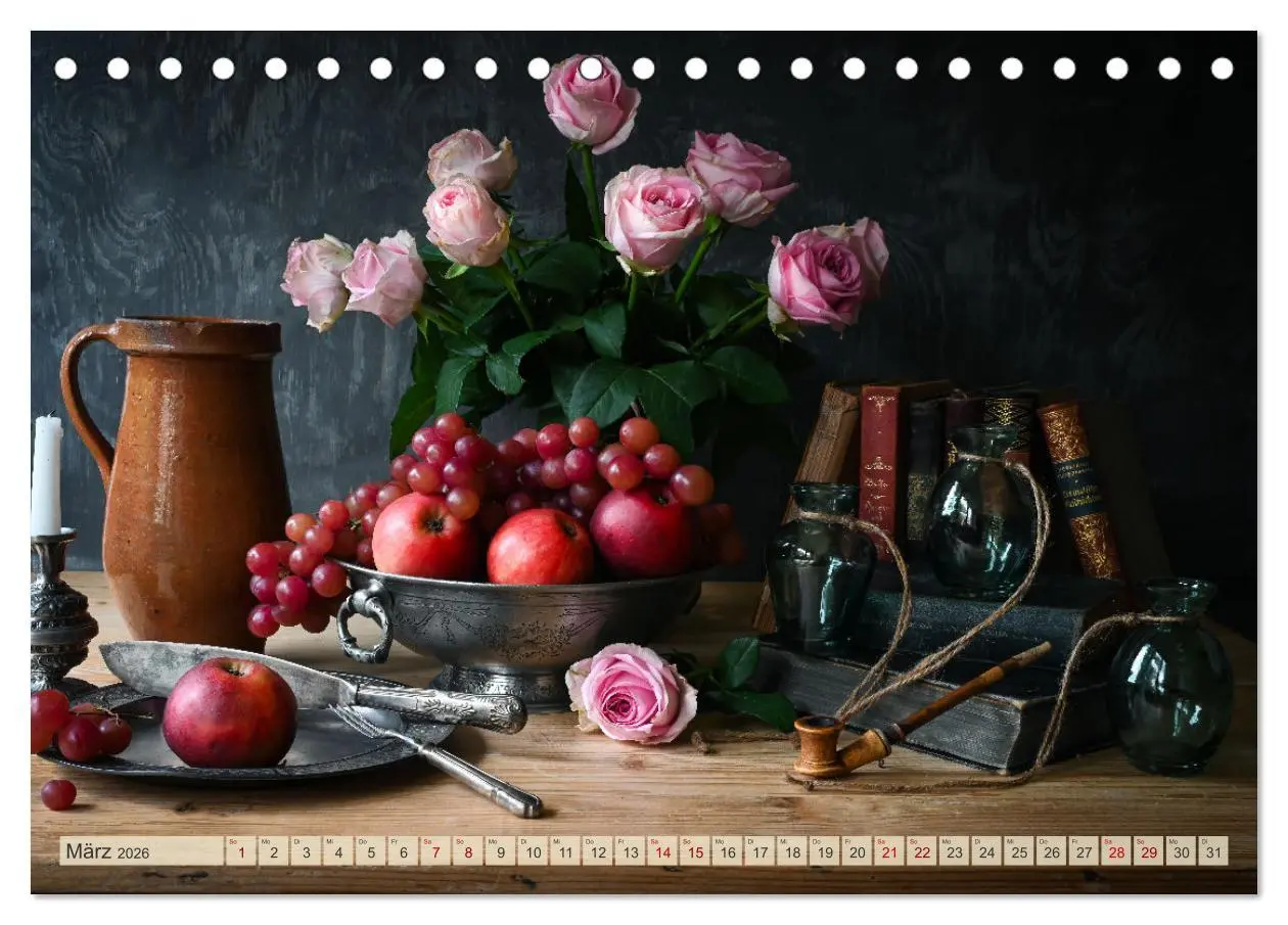 Bild: 9783457364413 | Stillleben Alte Meister (Tischkalender 2026 DIN A5 quer), CALVENDO...