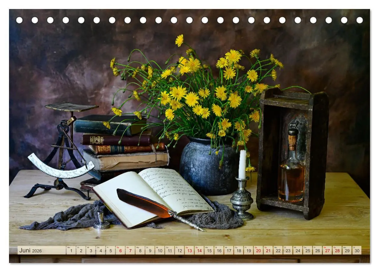 Bild: 9783457364413 | Stillleben Alte Meister (Tischkalender 2026 DIN A5 quer), CALVENDO...