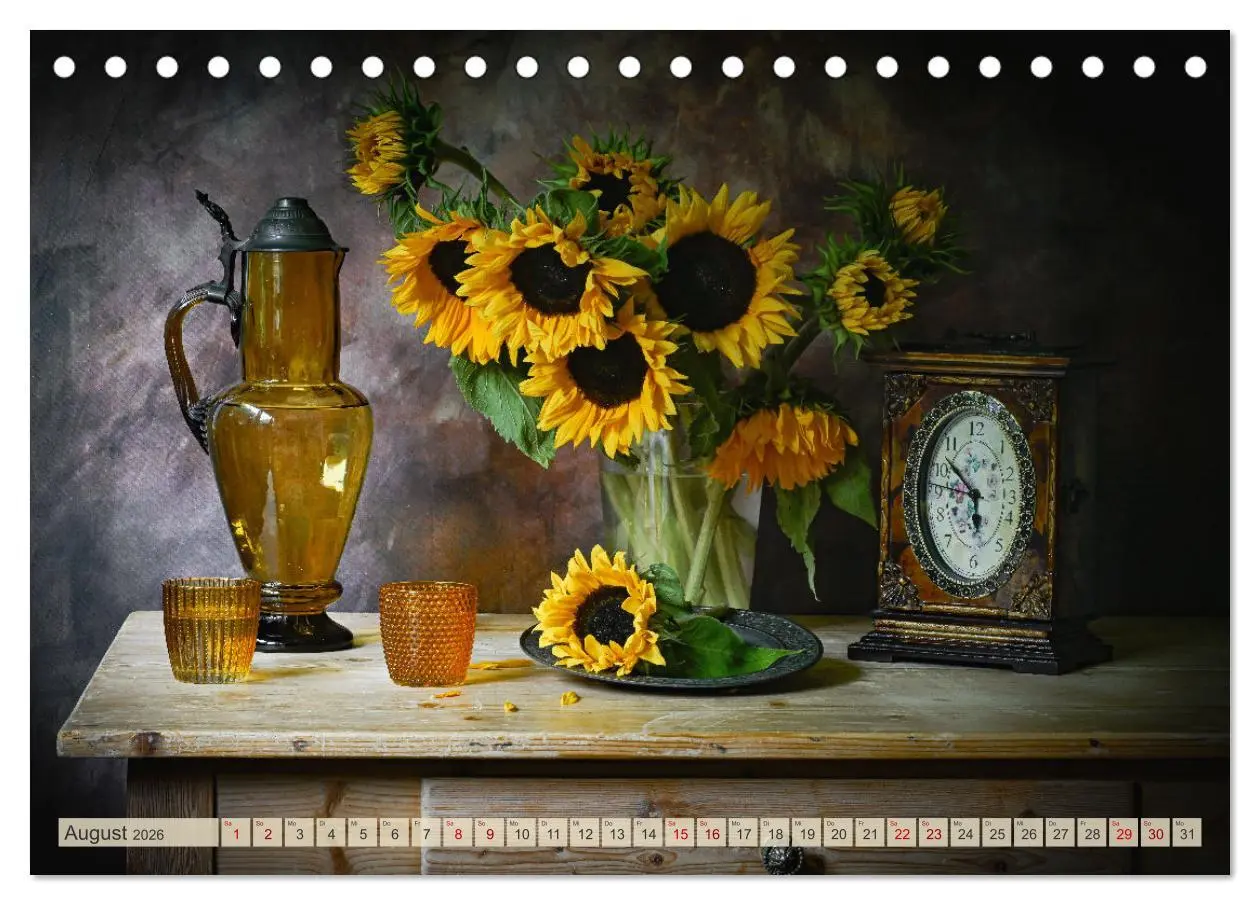 Bild: 9783457364413 | Stillleben Alte Meister (Tischkalender 2026 DIN A5 quer), CALVENDO...