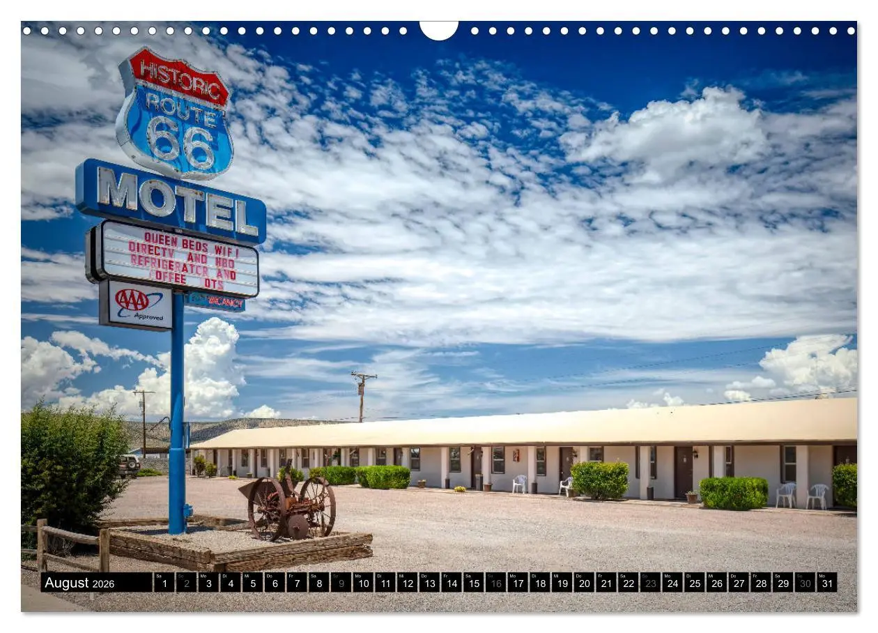 Bild: 9783457814413 | Go west Route 66 (Wandkalender 2026 DIN A3 quer), CALVENDO...