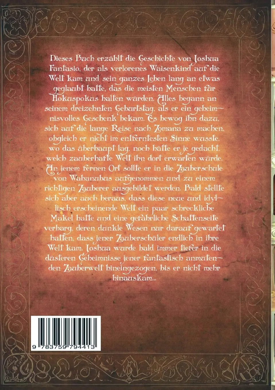 Rückseite: 9783759794413 | Joshua Fantasio &amp; Kalitos Legende und der schwarze Zeitmesser | Bugman