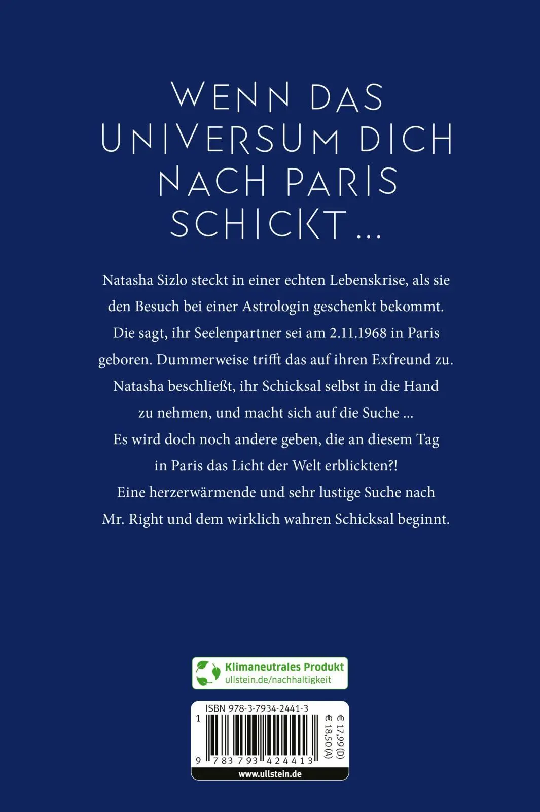 Rückseite: 9783793424413 | Dein Schicksal in den Sternen | Natasha Sizlo | Taschenbuch | 347 S.