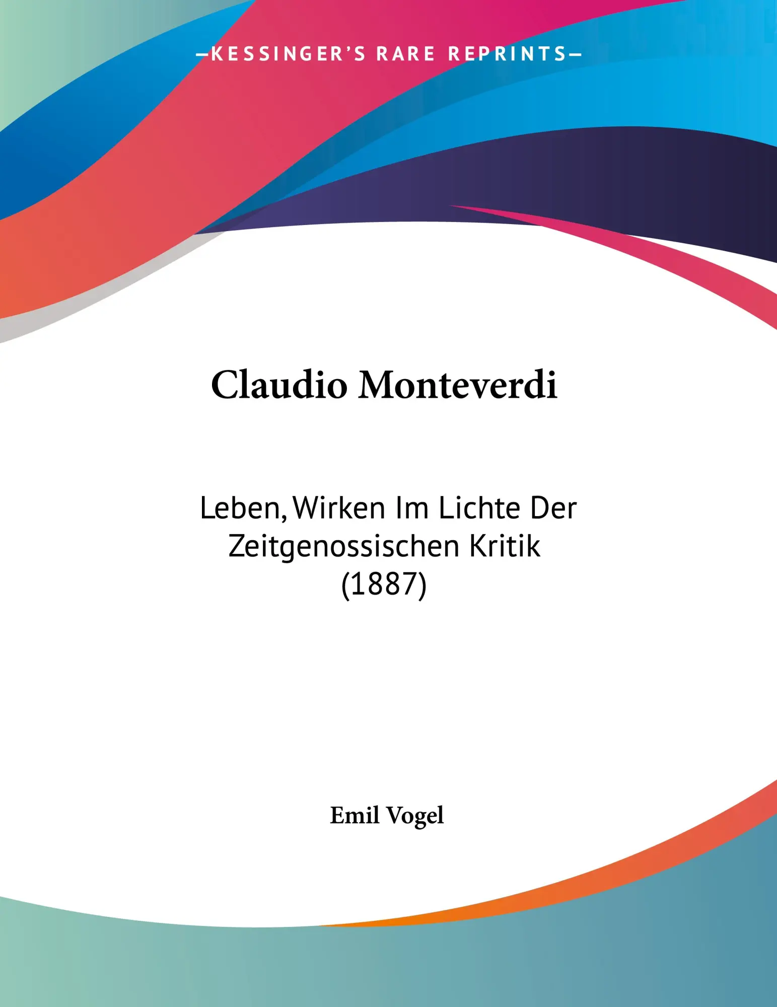 Cover: 9781104634513 | Claudio Monteverdi | Emil Vogel | Taschenbuch | Englisch | 2009