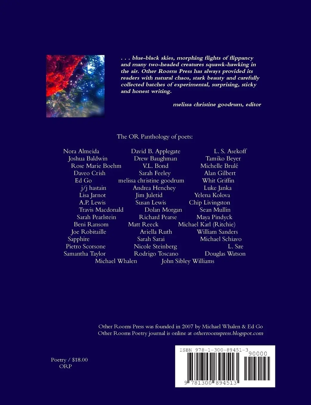 Rückseite: 9781300894513 | The OR Panthology | Ocellus Reseau | Melissa Christine Goodrum | Buch