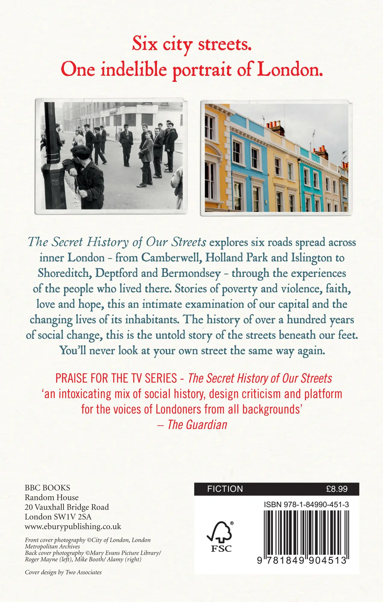 Rückseite: 9781849904513 | The Secret History of Our Streets: London | Brian Hill (u. a.) | Buch