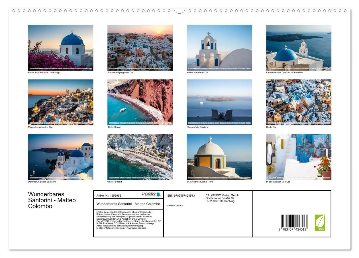 Bild: 9783457424513 | Wunderbares Santorini - Matteo Colombo (hochwertiger Premium...