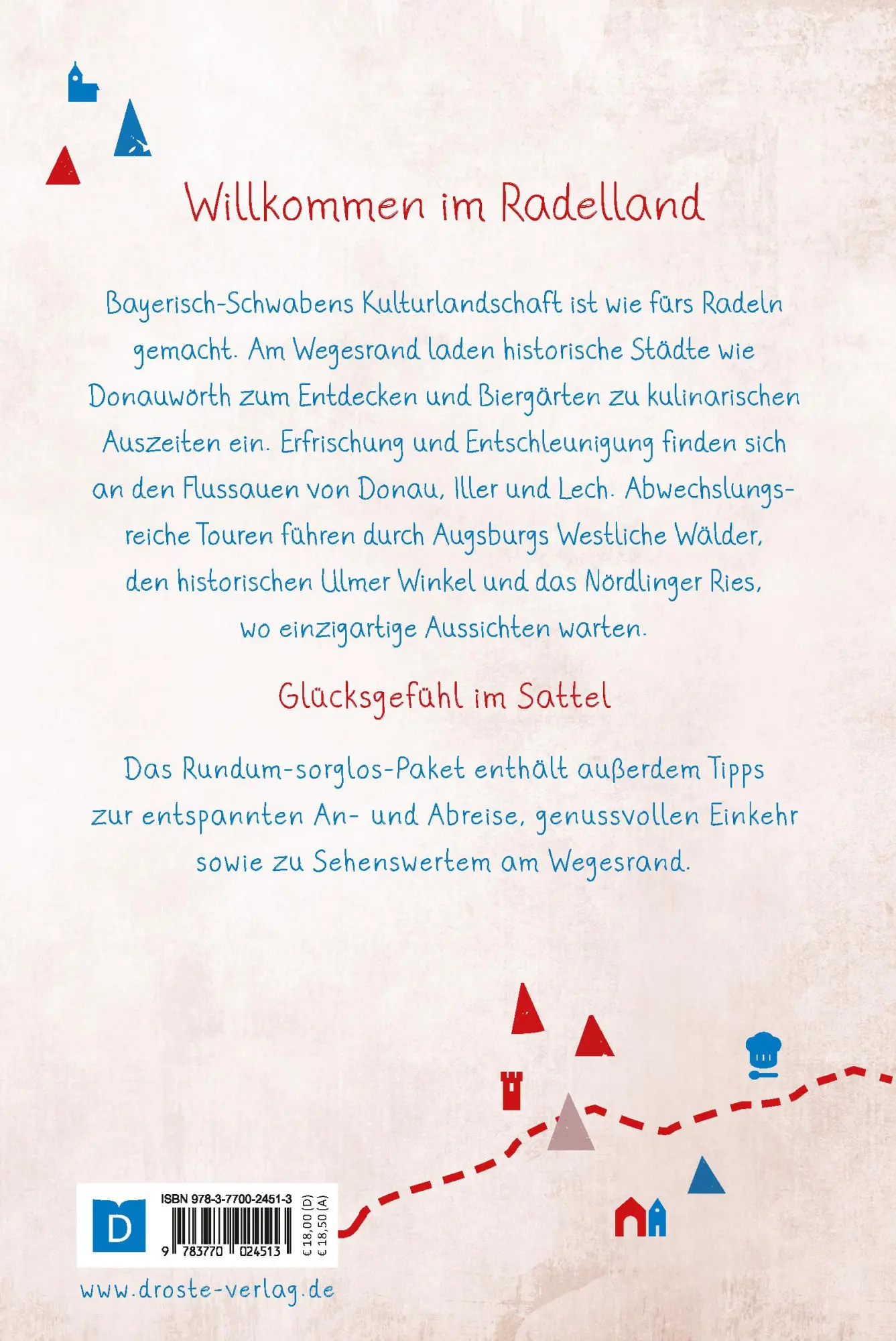 Rückseite: 9783770024513 | Bayerisch-Schwaben. Radeln für die Seele | Wohlfühltouren | Rösch