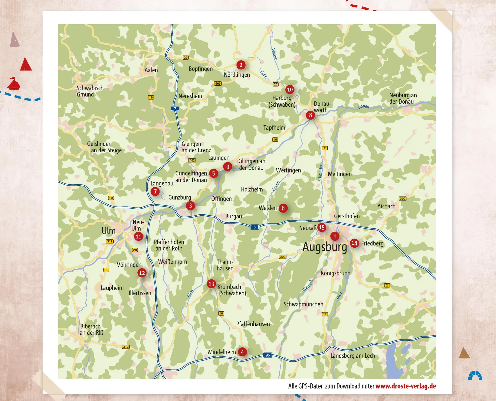 Bild: 9783770024513 | Bayerisch-Schwaben. Radeln für die Seele | Wohlfühltouren | Rösch