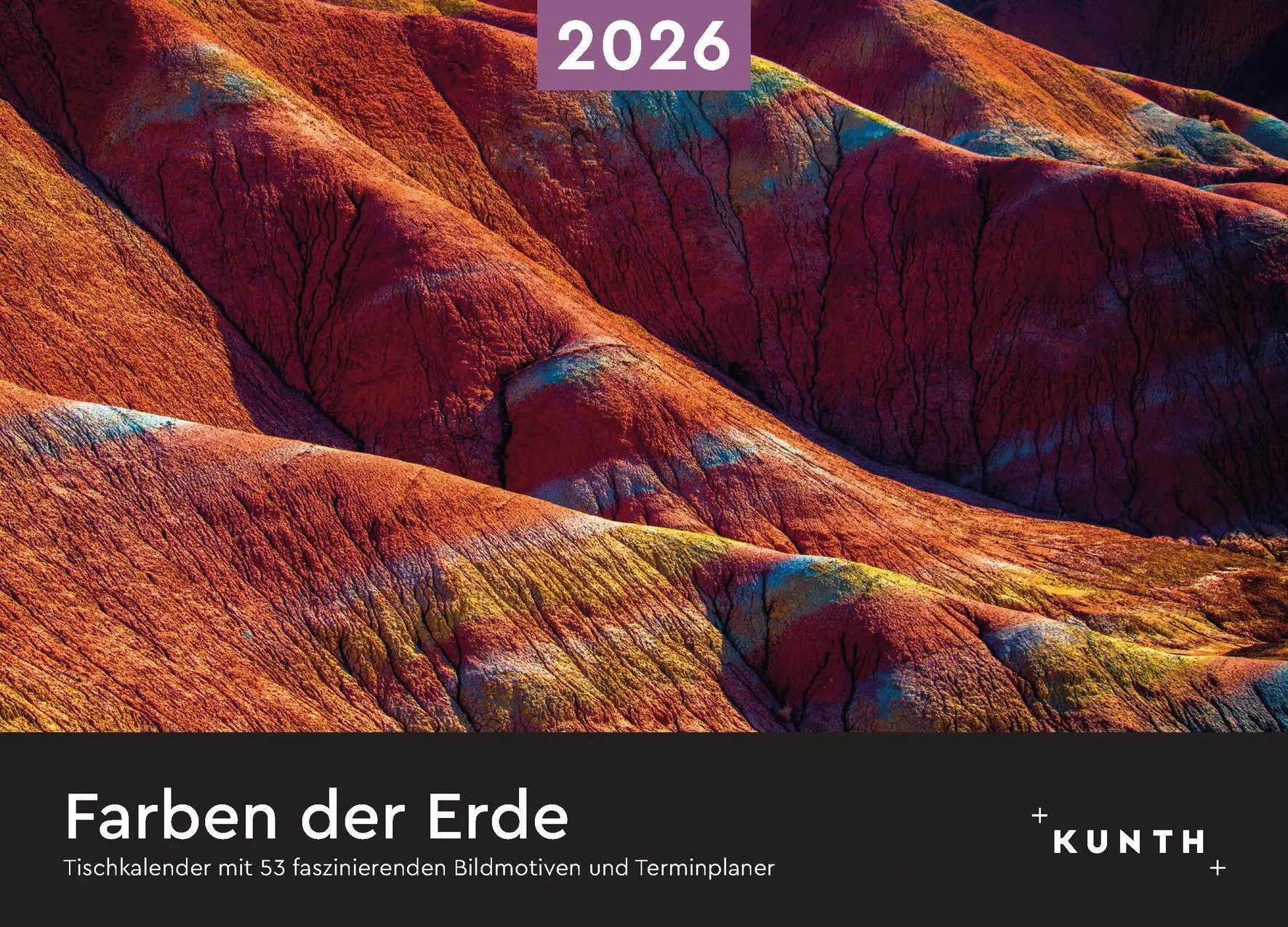 Cover: 9783965914513 | Farben der Erde - KUNTH Tischkalender 2026 | Kalender | 54 S. | 2026