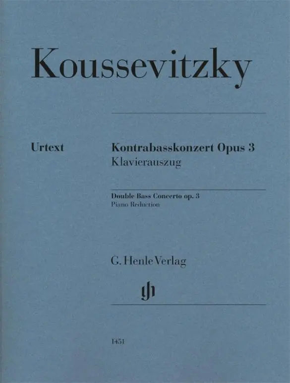 Cover: 9790201814513 | Serge Koussevitzky - Kontrabasskonzert op. 3 | Tobias Glöckler | Buch