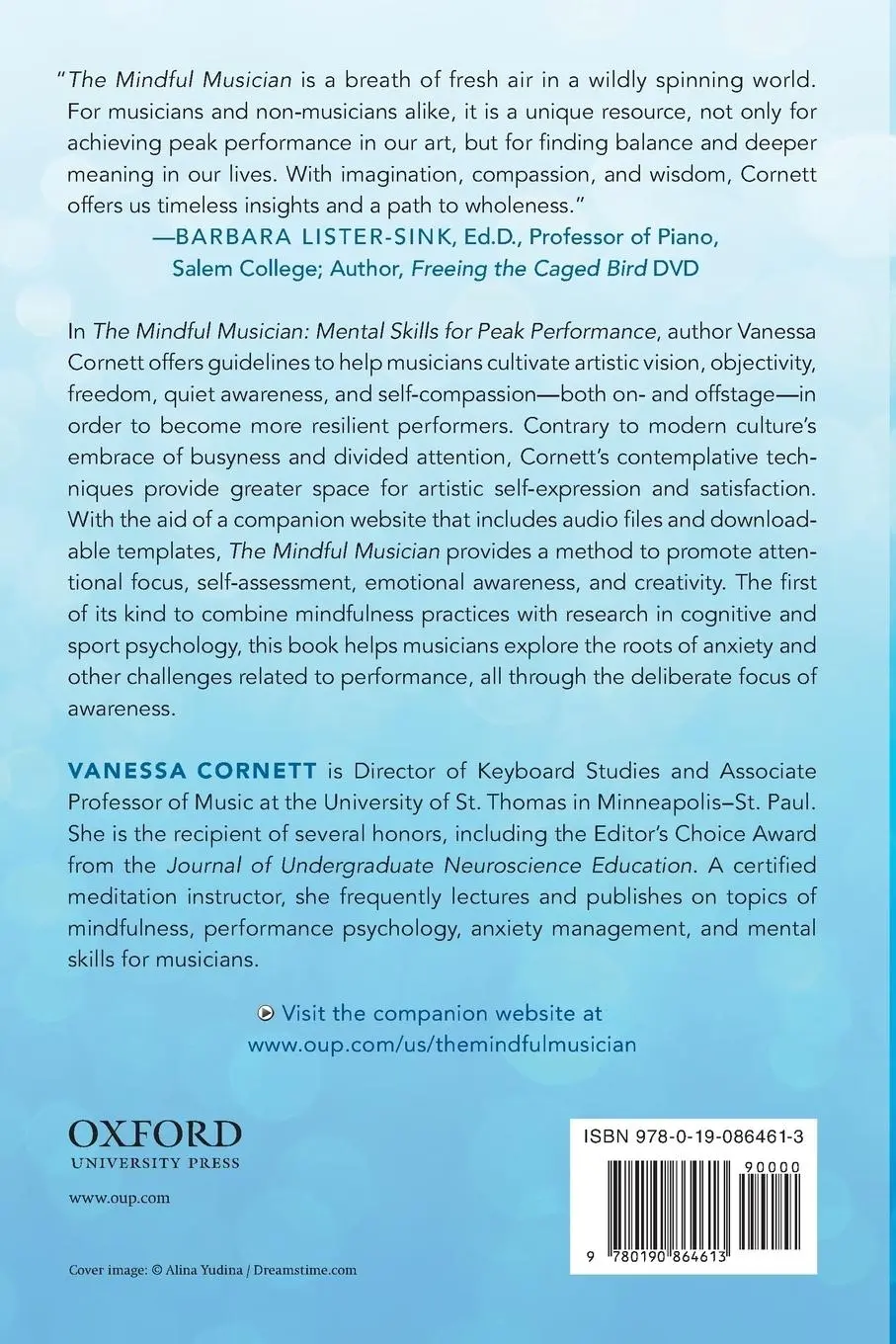 Rückseite: 9780190864613 | Mindful Musician | Mental Skills for Peak Performance | Cornett | Buch