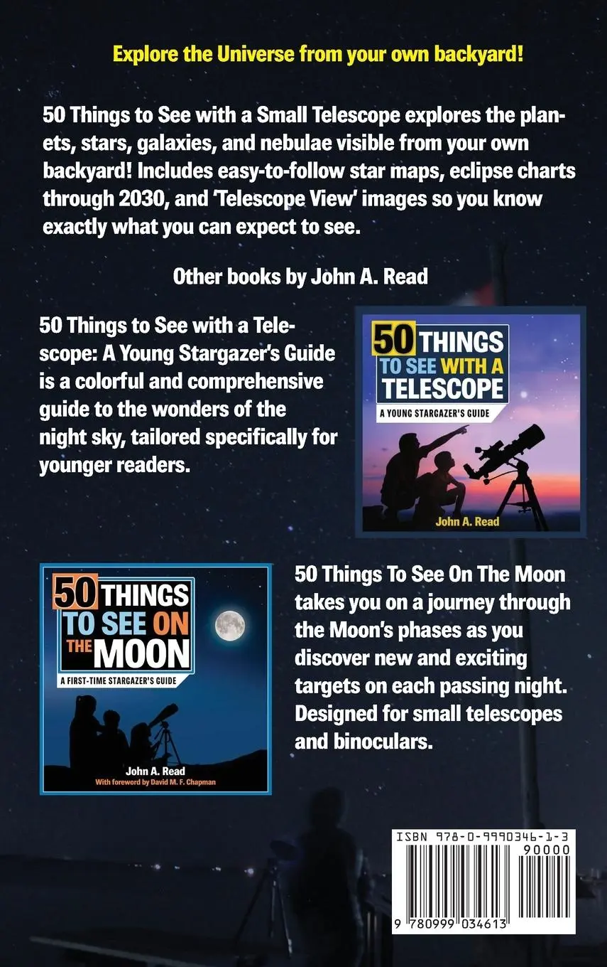 Rückseite: 9780999034613 | 50 Things to See with a Small Telescope | John Read | Buch | Englisch