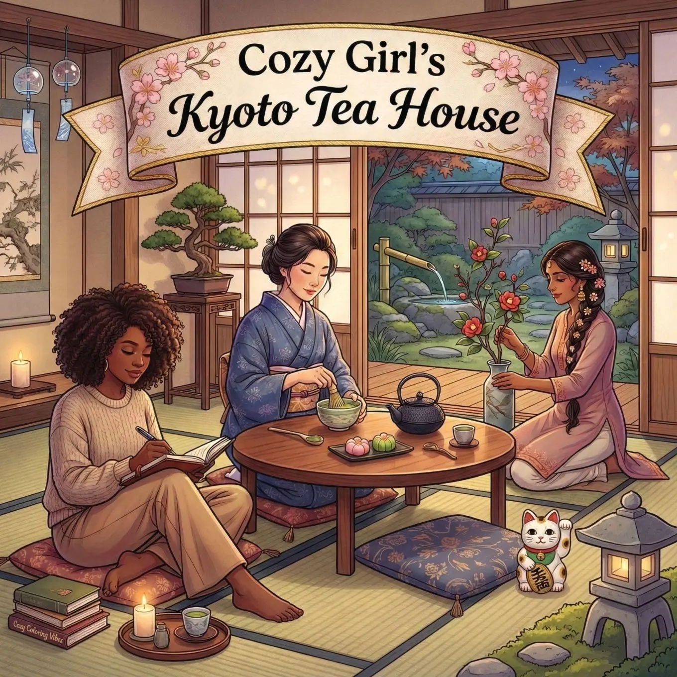 Cover: 9781965964613 | Cozy Girl's Kyoto Tea House | Cozy Coloring Vibes | Taschenbuch | 2026
