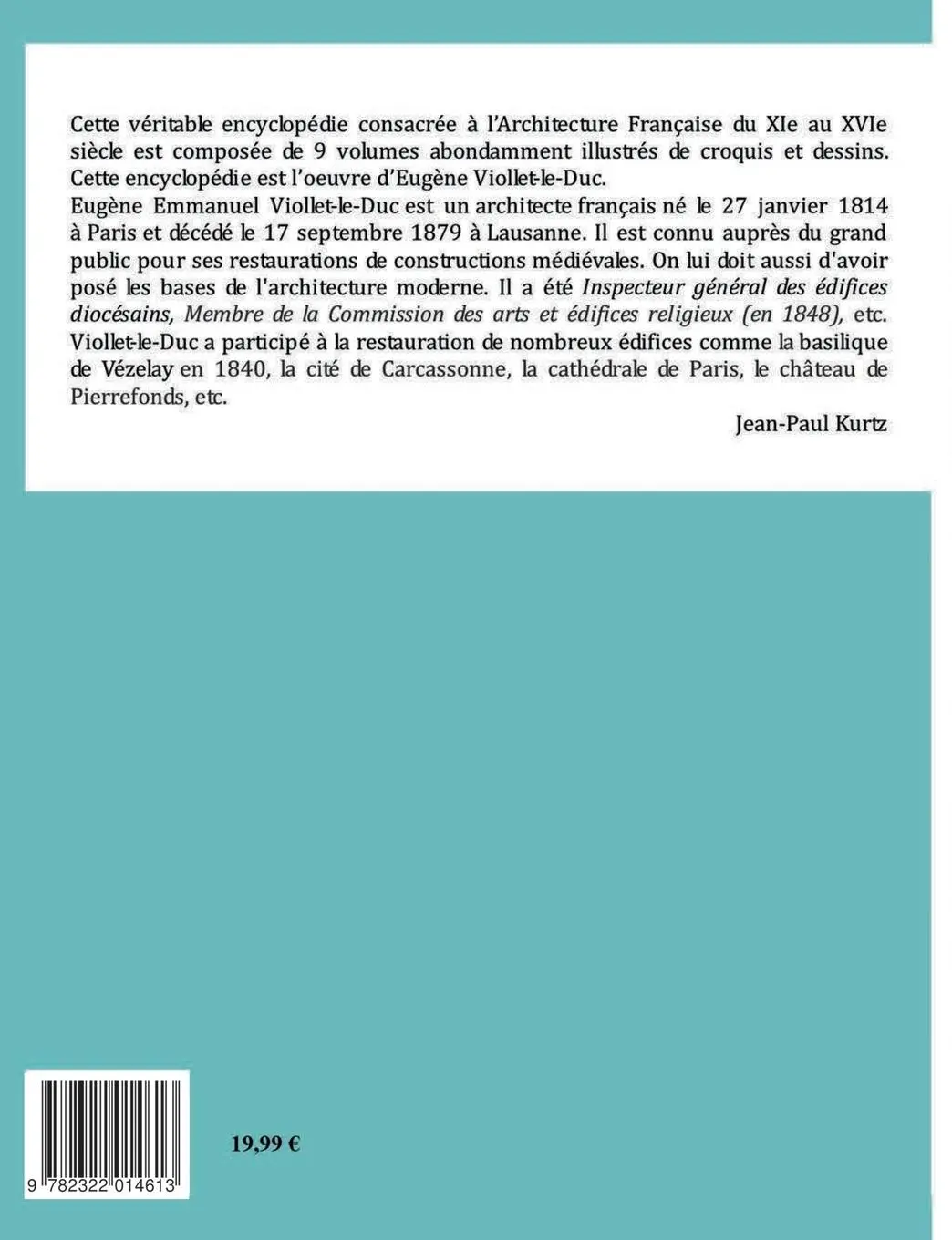 Rückseite: 9782322014613 | Dictionnaire Raisonné de l'Architecture Française du XIe au XVIe...